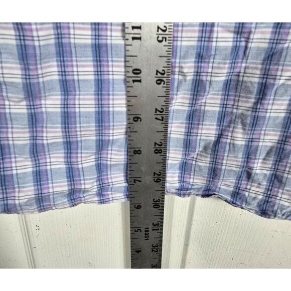 UNTUCKit Button Up‎ Dress Shirt XL Men's Long Sleeve Blue Plaid - Picture 4 of 9